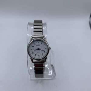 Cariole Women's Watch Silver Stretch Band White Dial